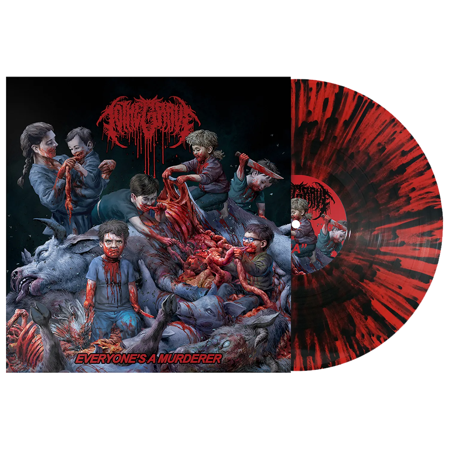 Everyone's A Murderer LP (Black Red Heavy Splatter Vinyl)