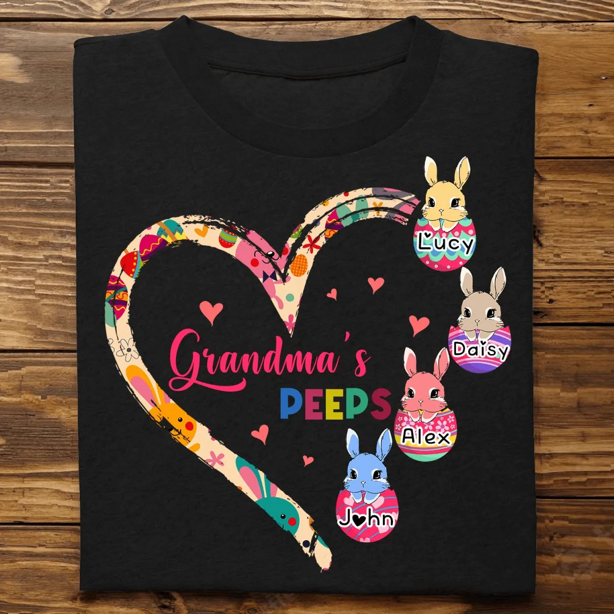 Family - Grandma's Peeps - Personalized Unisex T-shirt