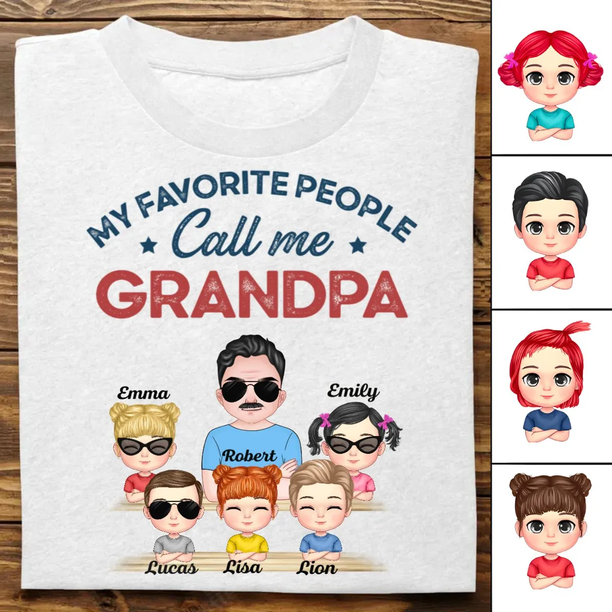 Family - My Favorite People Call Me - Personalized Unisex T-Shirt