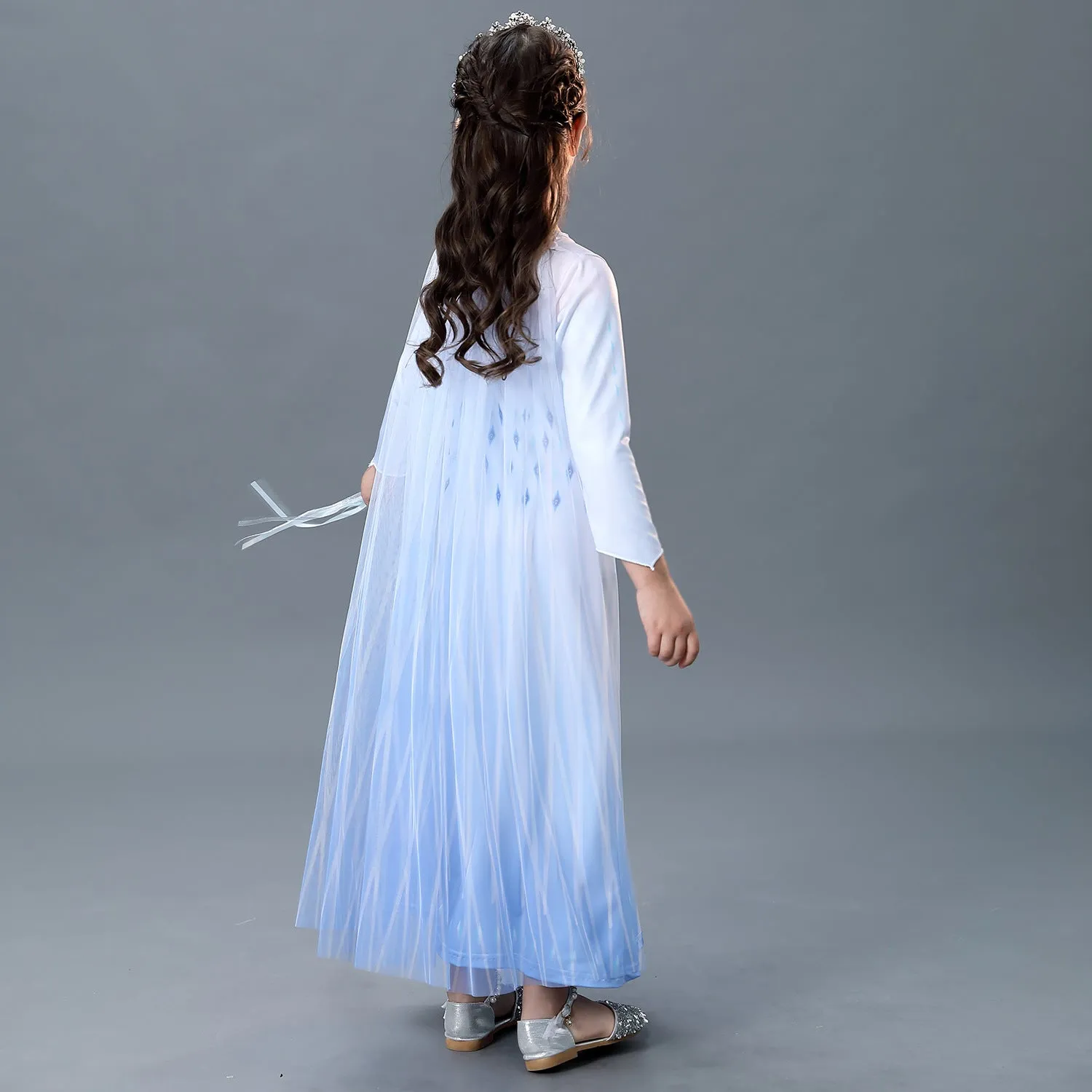 Fancydresswale Frozen 2 Elsa Girl Princess Gown Cosplay costume