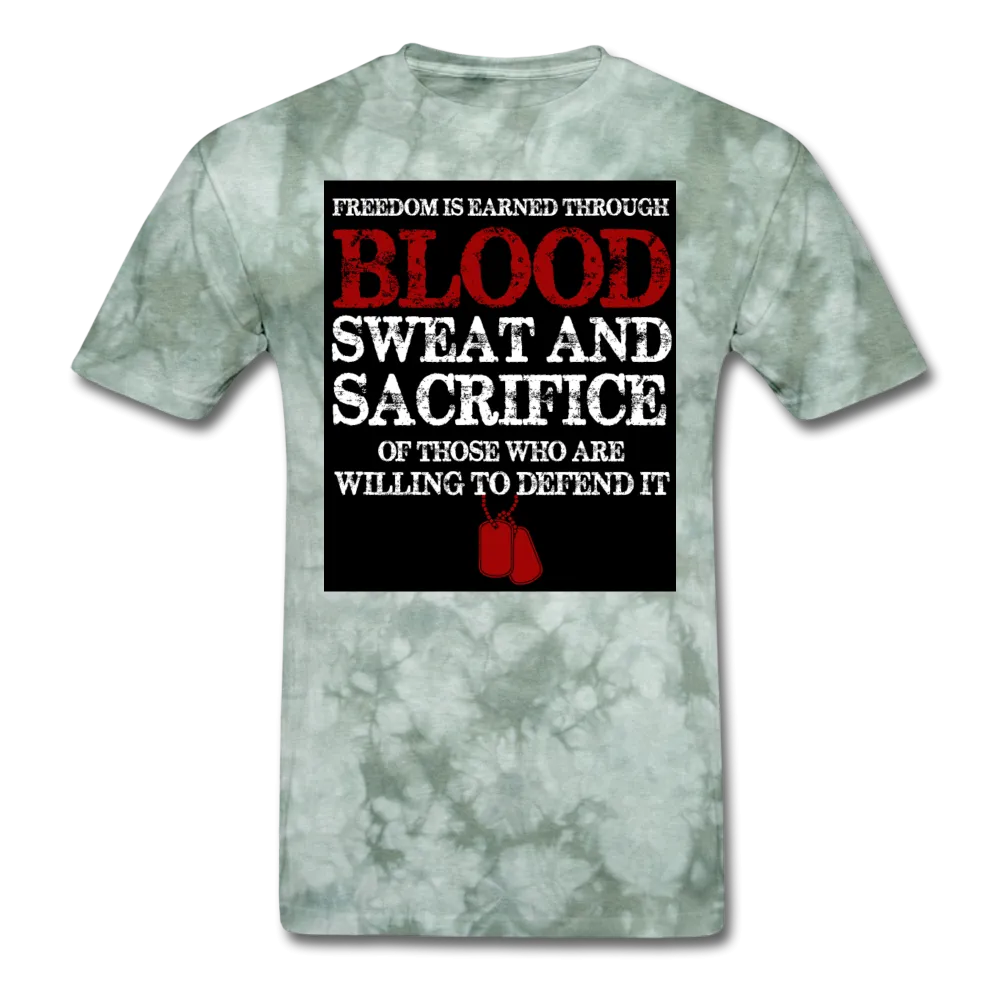 Freedom Is Earned Through Blood Sweat & Sacrifice Men's Classic T-Shirt