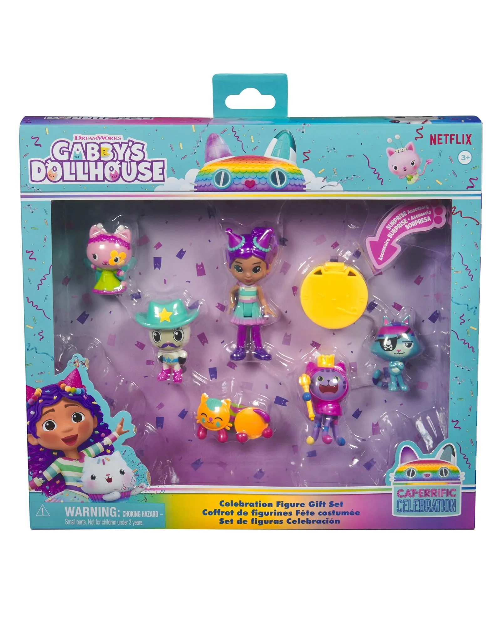 Gabbys Dollhouse Deluxe Figure Gift Pack Celebration