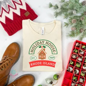 Gingerbread Christmas Holiday House Shirt Bella Canvas