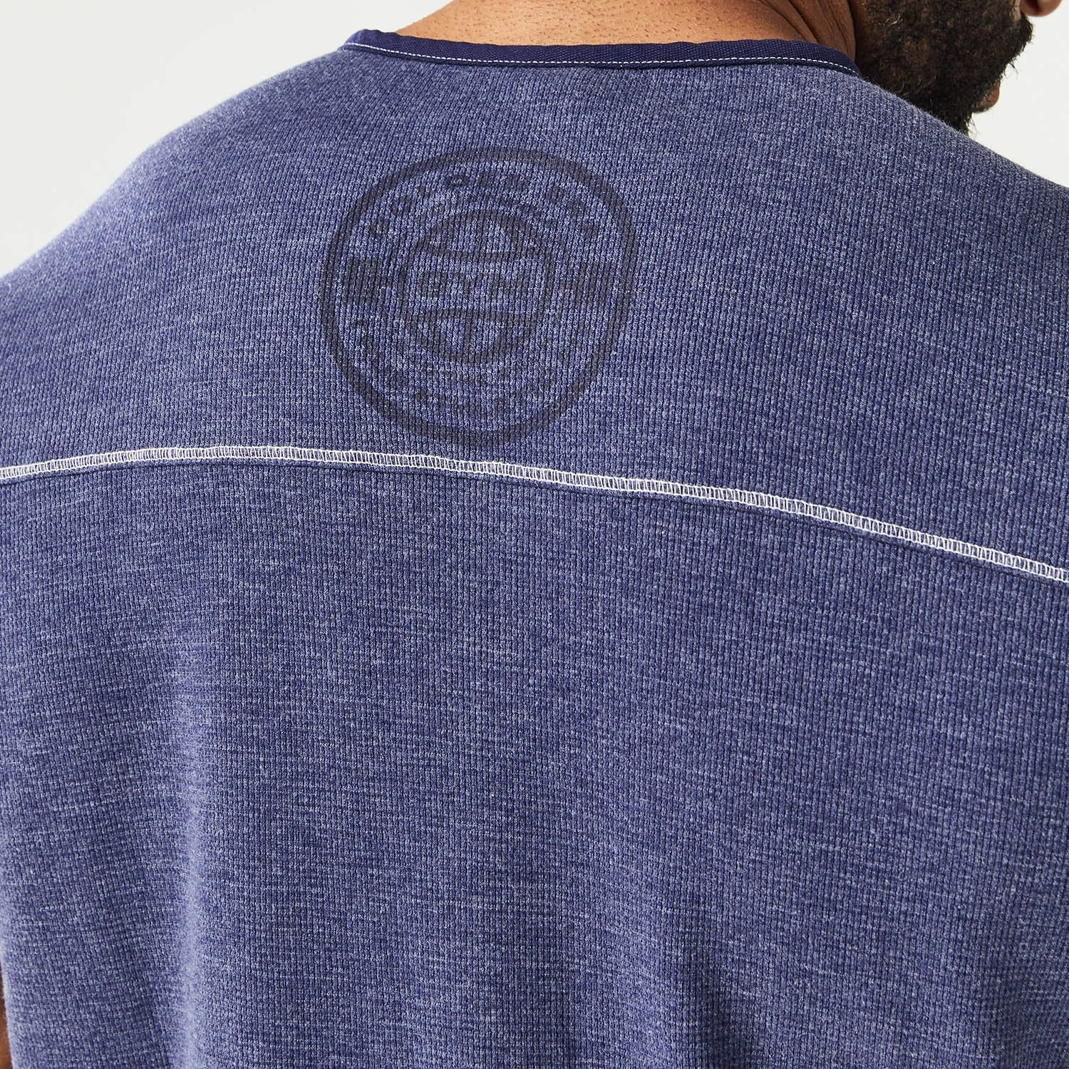 Golden Era Waffle Top Short Sleeves - Patriot Blue