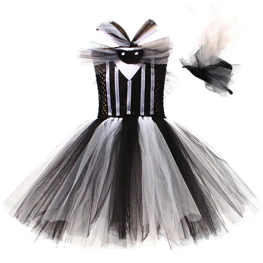 Halloween Costume Girls Carnival Party Fancy  Dance Tutu Dress