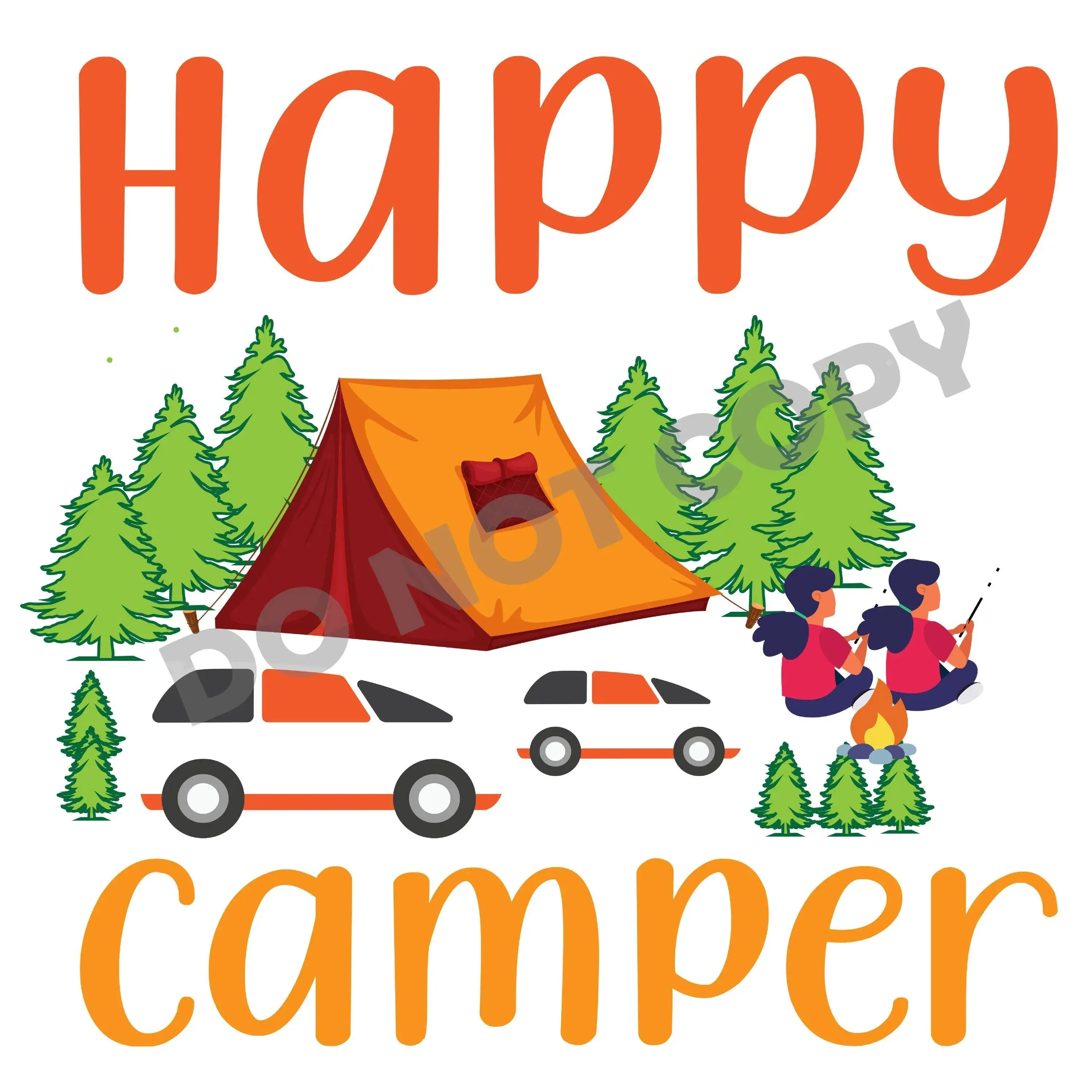 Happy Camper - DTF Transfer