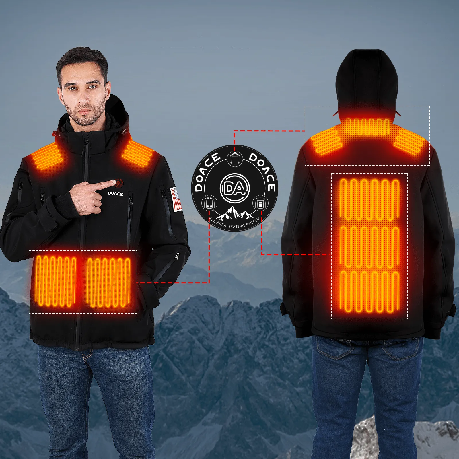 Heat keep jacket for winter