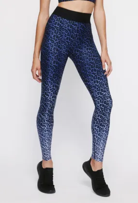 High-Waist Iggy Blue Chill Cheetah Leggings