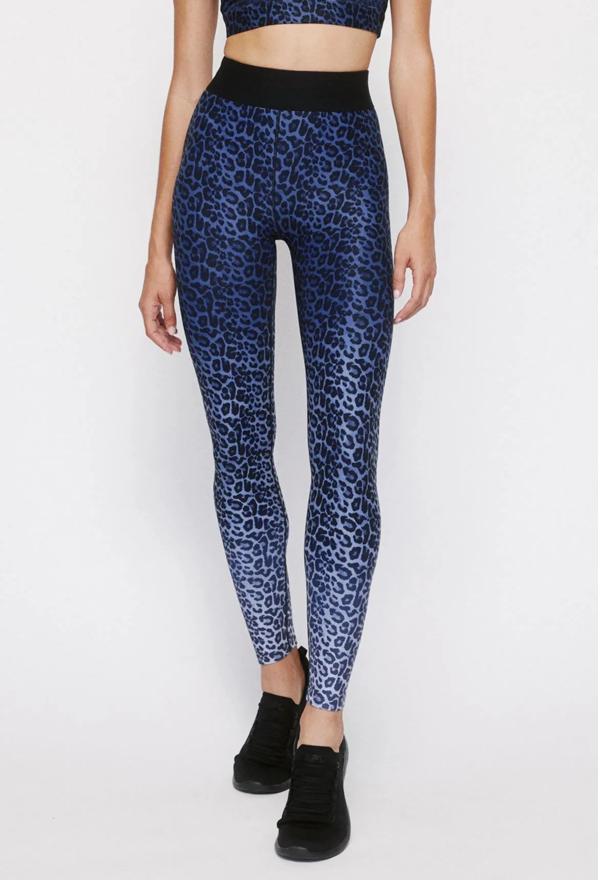 High-Waist Iggy Blue Chill Cheetah Leggings