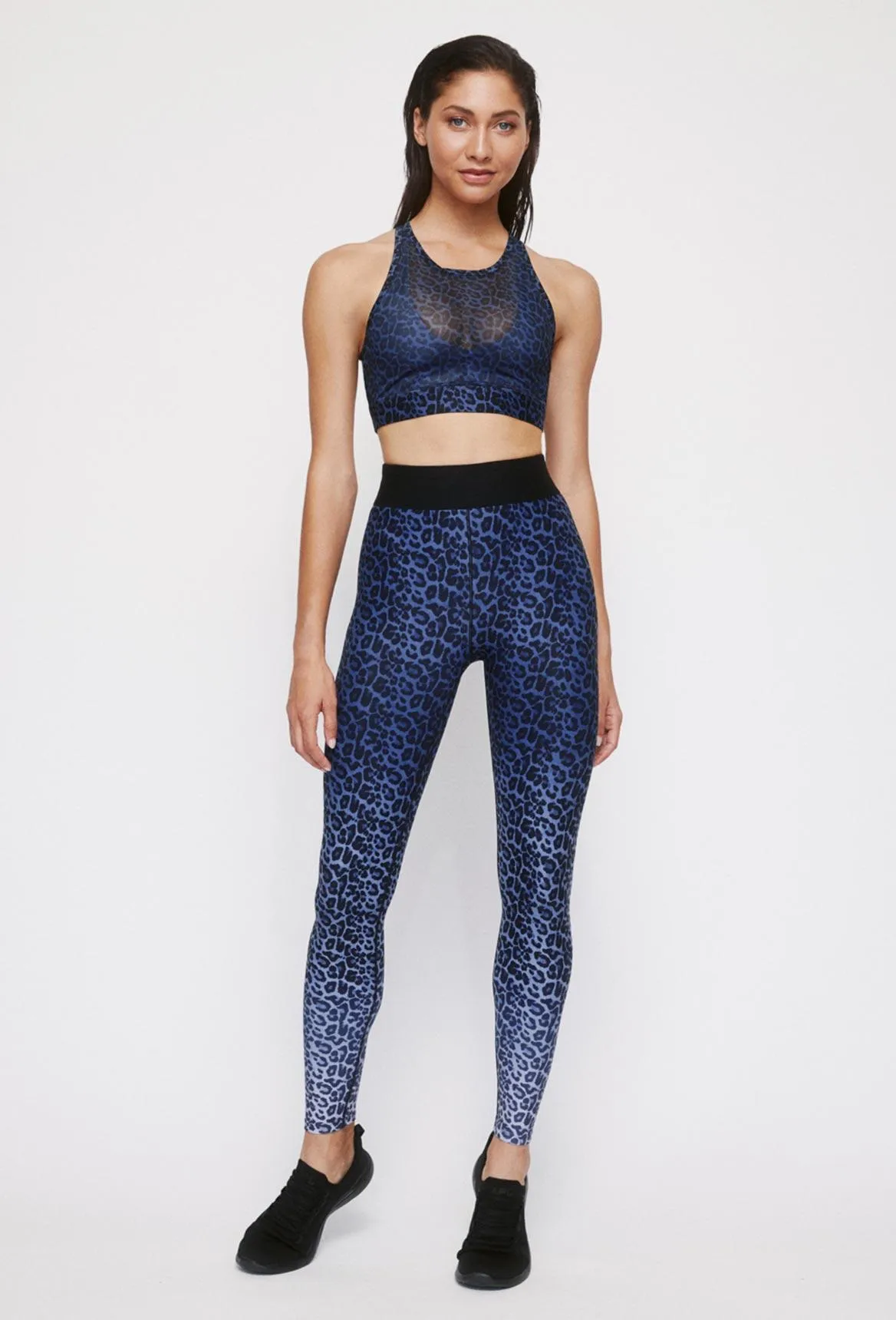 High-Waist Iggy Blue Chill Cheetah Leggings