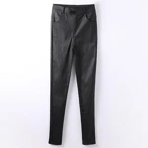 High Waist Leather Pants