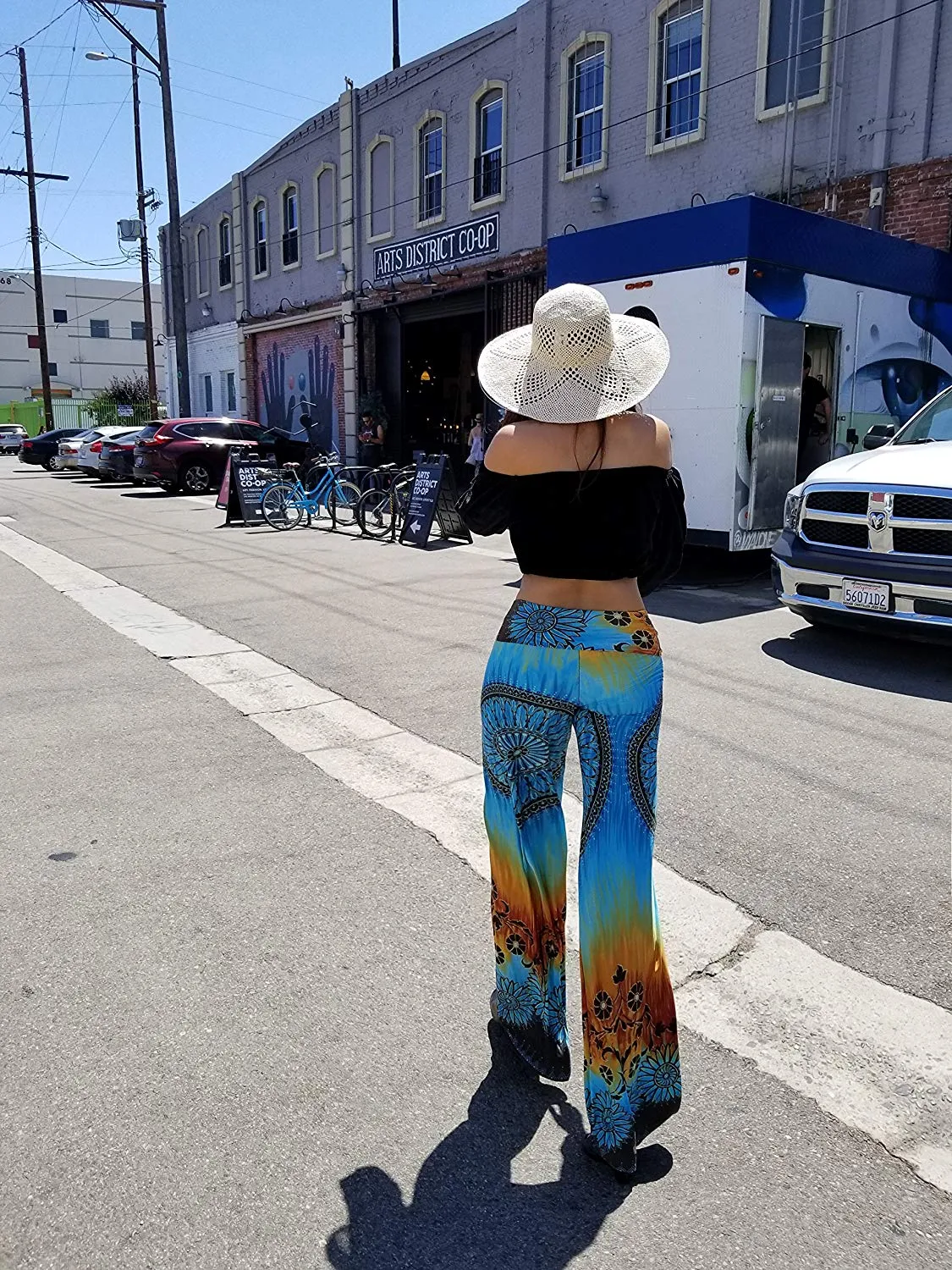 High Waist Loose Gypsy Hippie Boho Wide Leg Pants