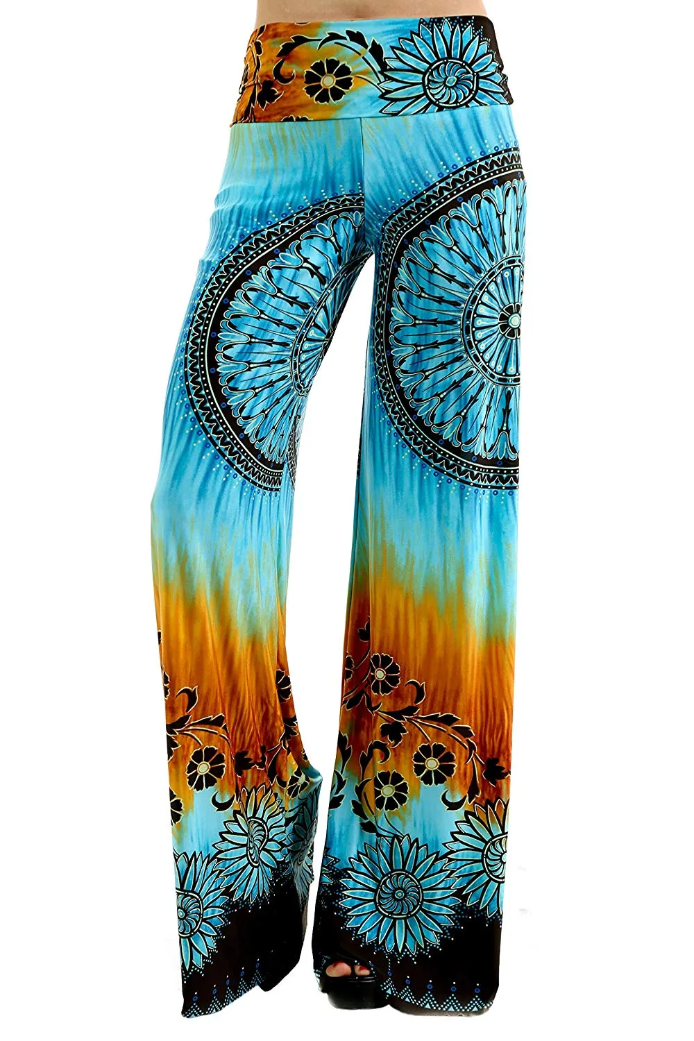 High Waist Loose Gypsy Hippie Boho Wide Leg Pants