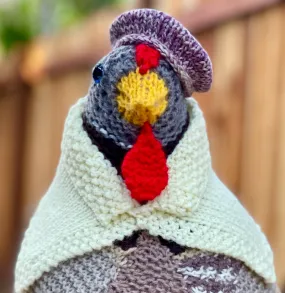 Knit Emotional Support Chicken Accessories Pattern #1