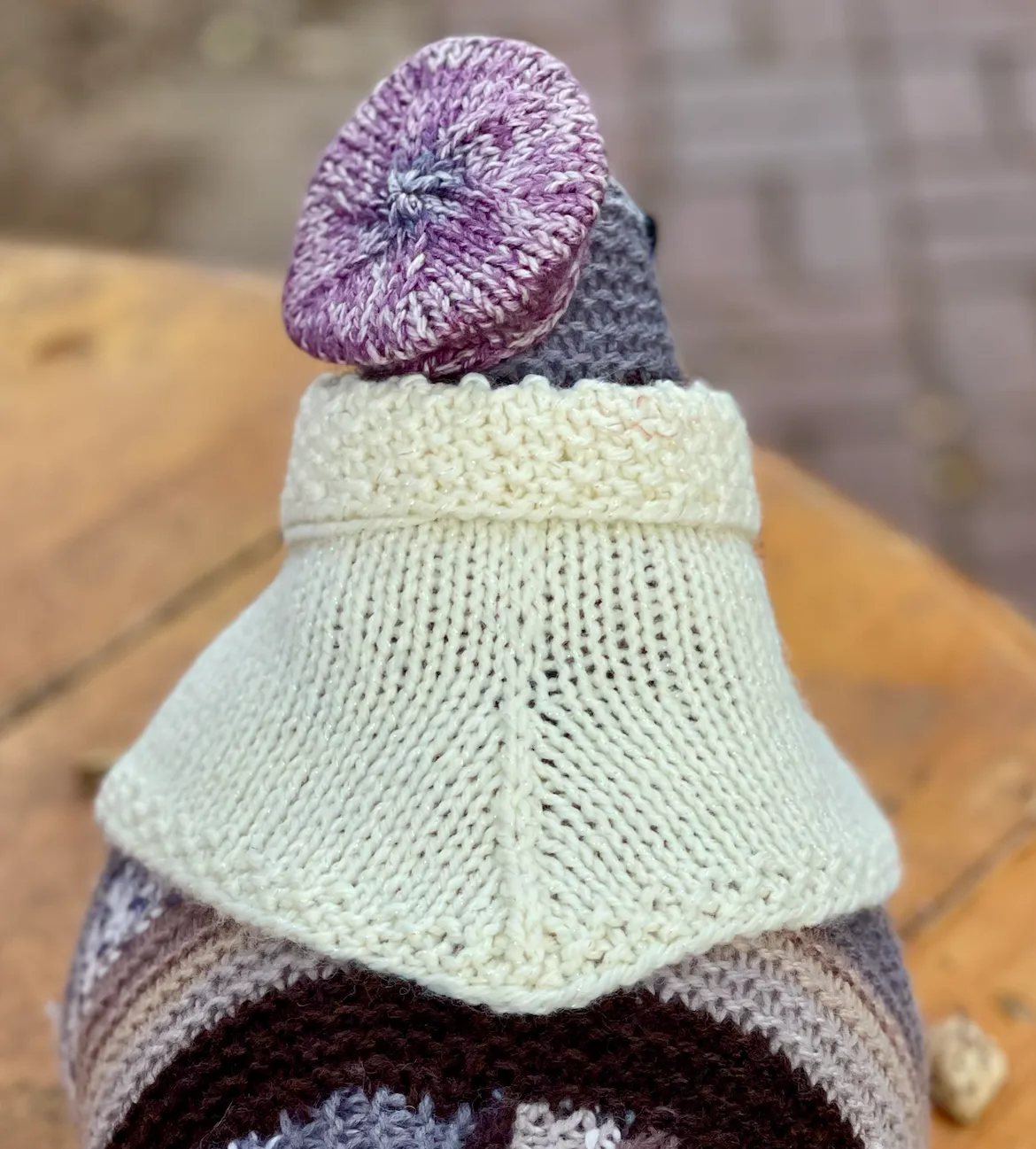 Knit Emotional Support Chicken Accessories Pattern #1