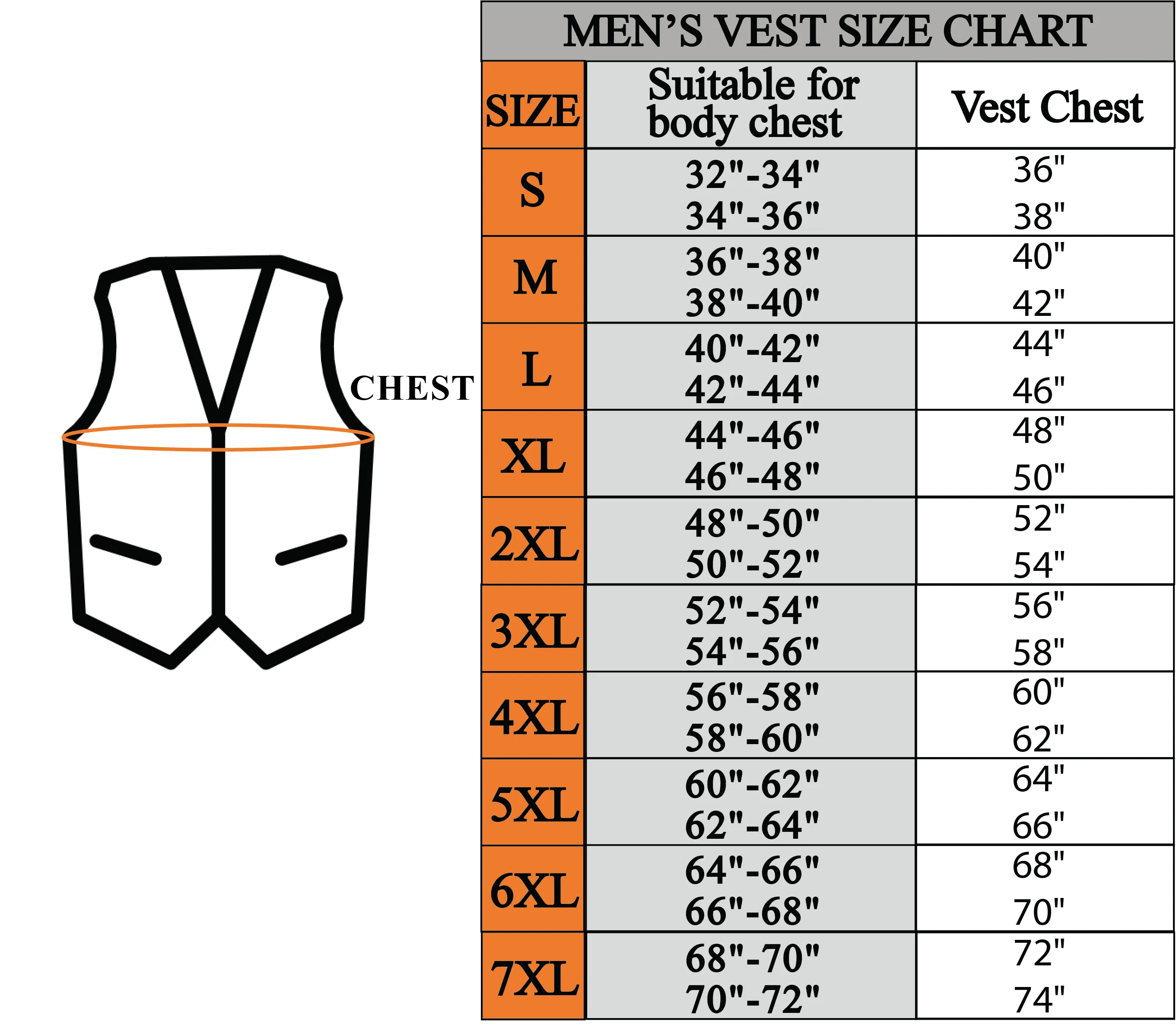 Mens Black Denim & Leather Motorcycle Club Vest White Thread Zipper Front, Diamond Padding