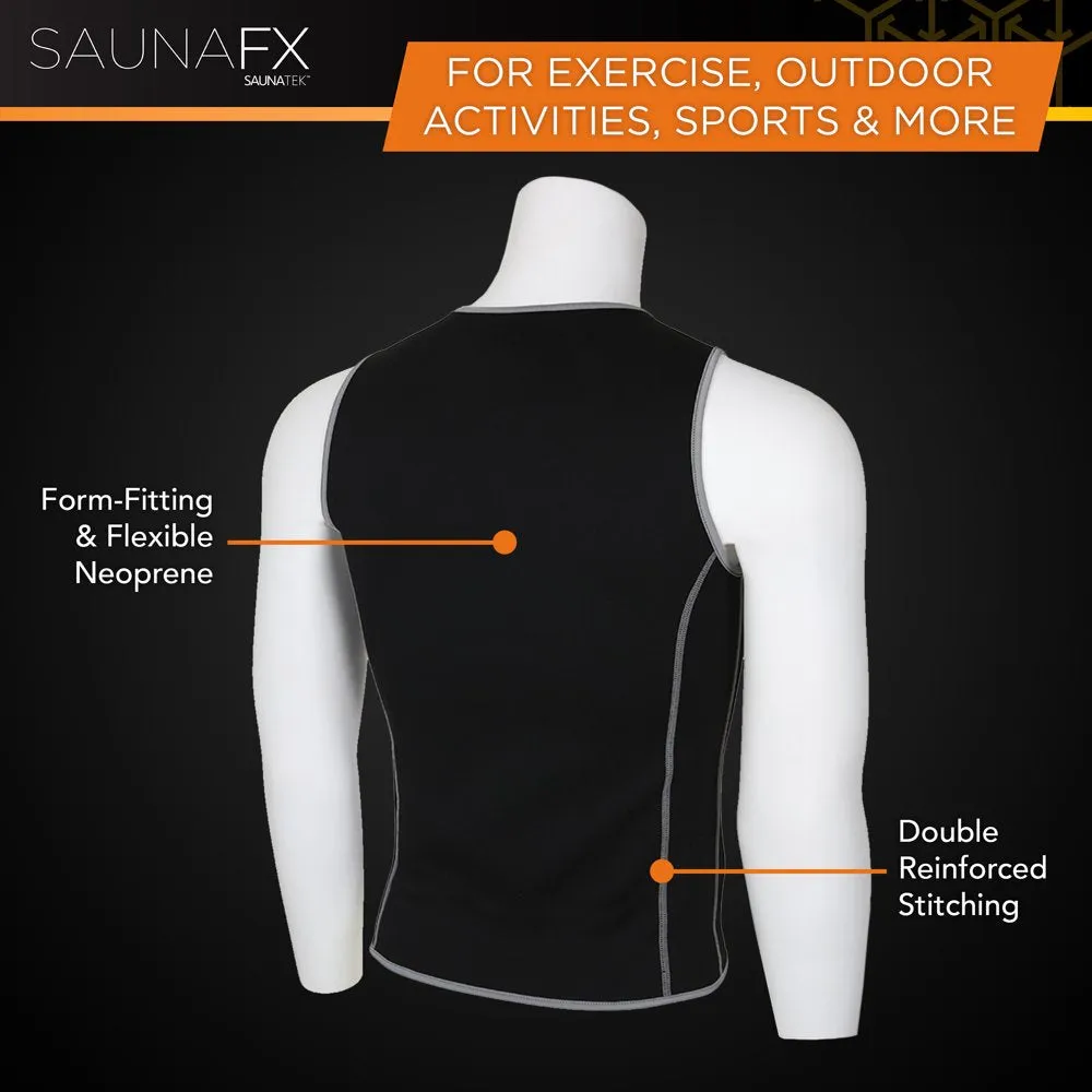 Men's Slimming Neoprene Sauna Vest with Microban Antimicrobial Product Protection