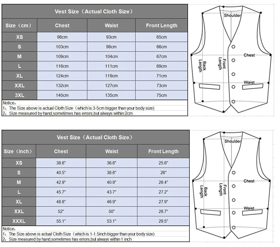 Men's Tweed Herringbone Double Breasted U Neck Waistcoat