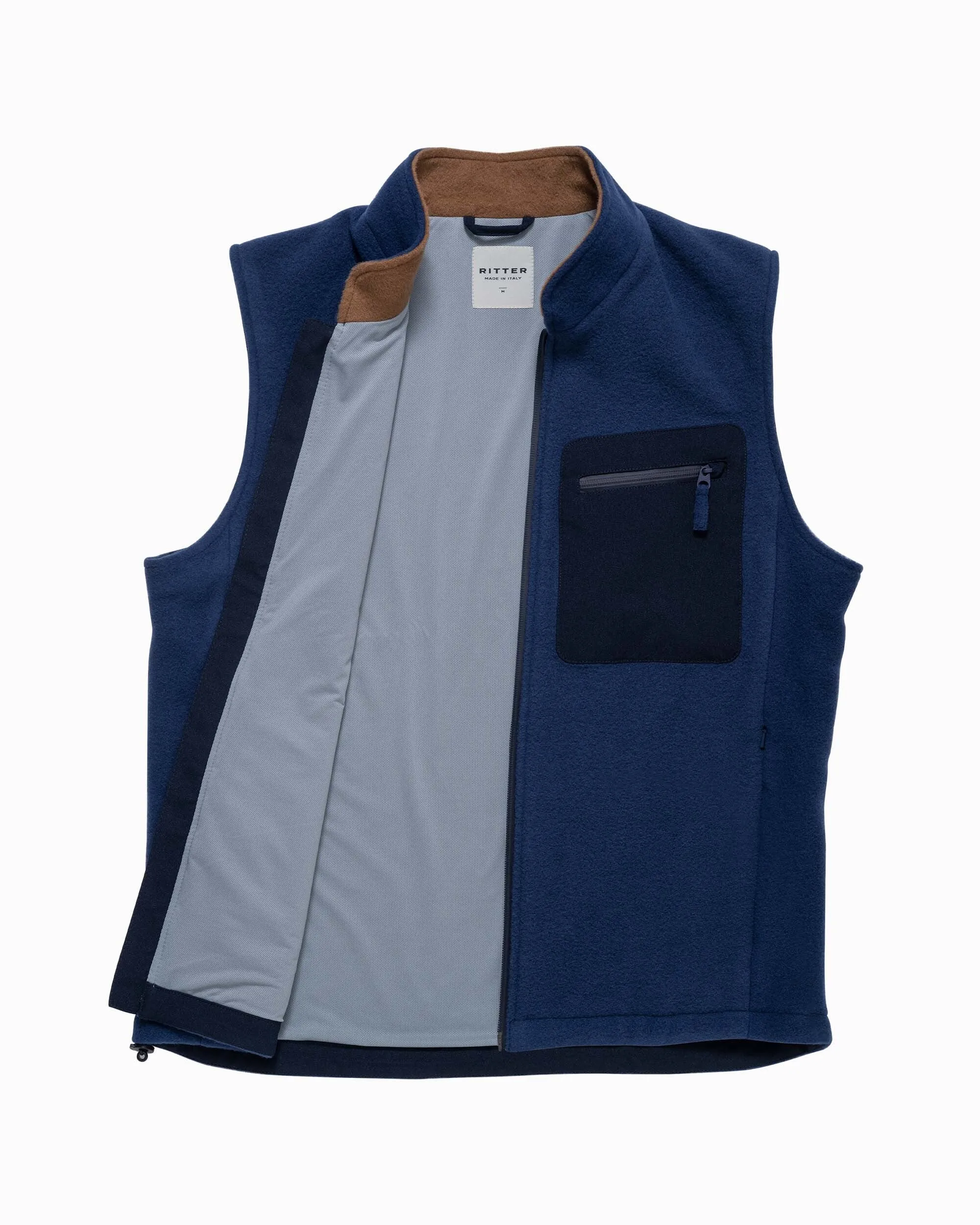 Merino Fleece Vest - Atlantic