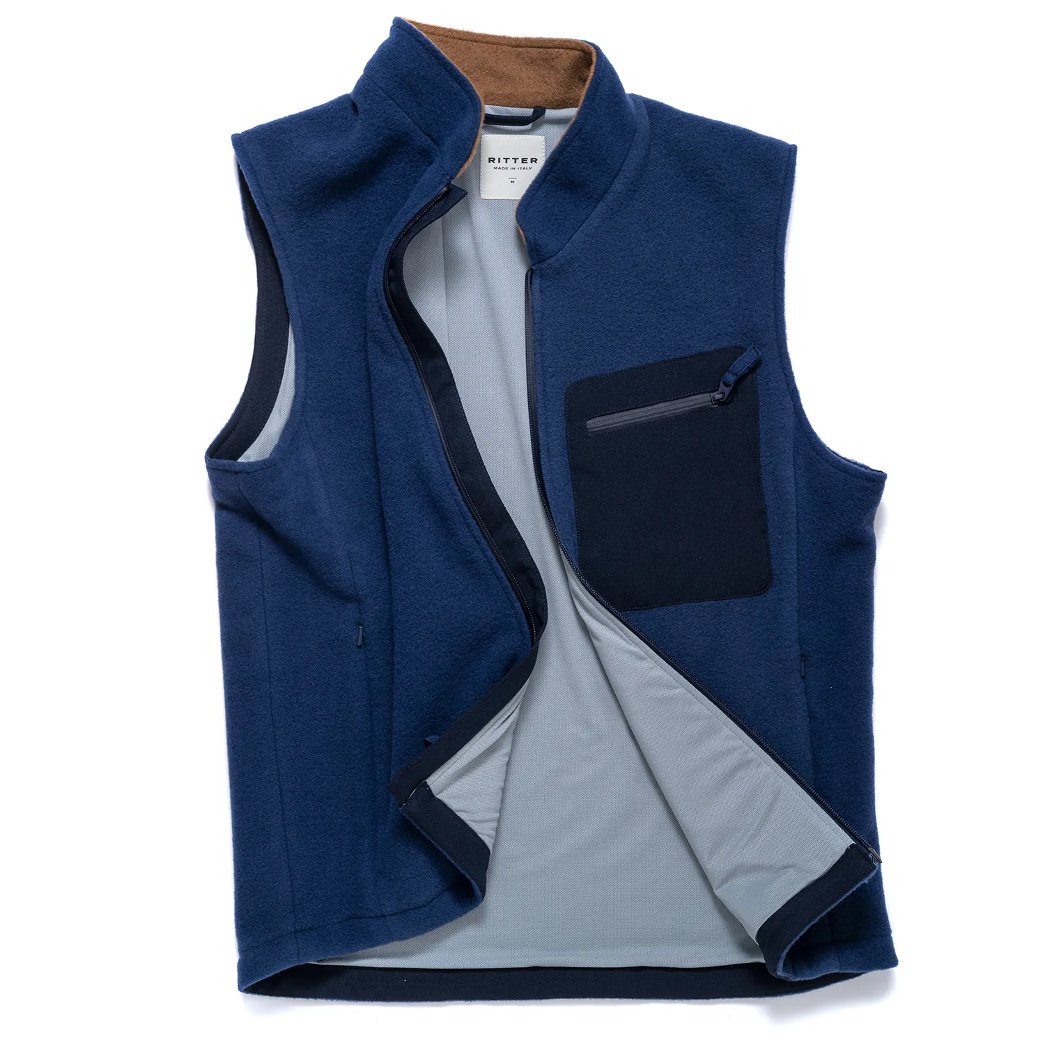 Merino Fleece Vest - Atlantic