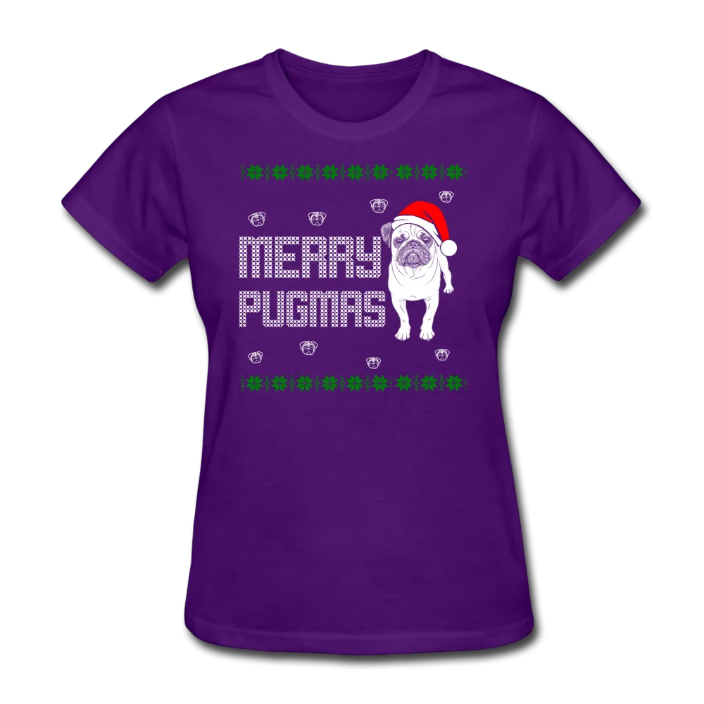 Merry Pugmas Women's T-Shirt