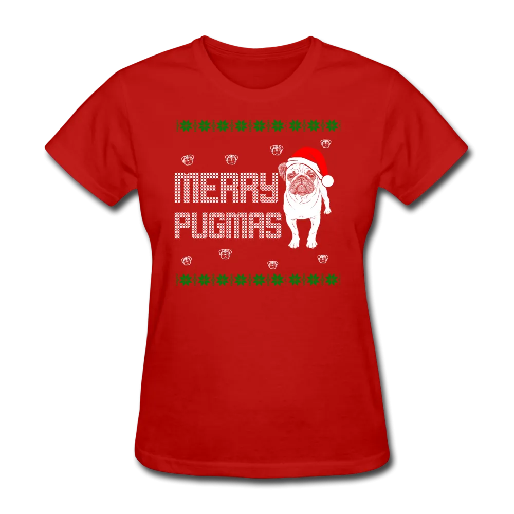 Merry Pugmas Women's T-Shirt