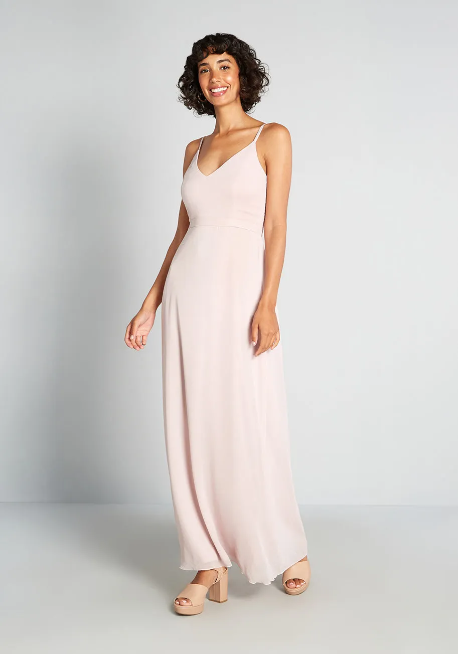 Misty Pink Perfection Maxi Dress