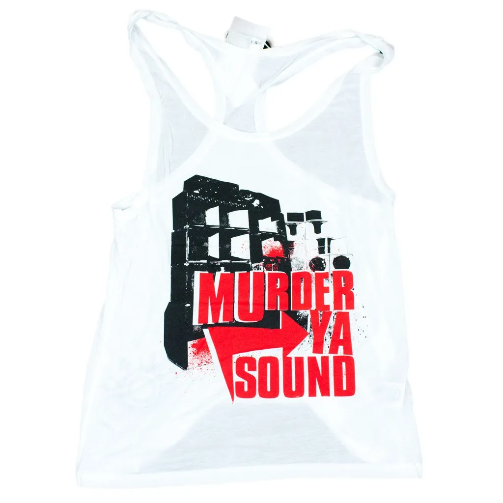 Murder Ya Sound White Racer Vest