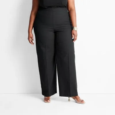 New - Future Collective with Jenee Naylor Women's Regular Fit Full Straight Leg Pants