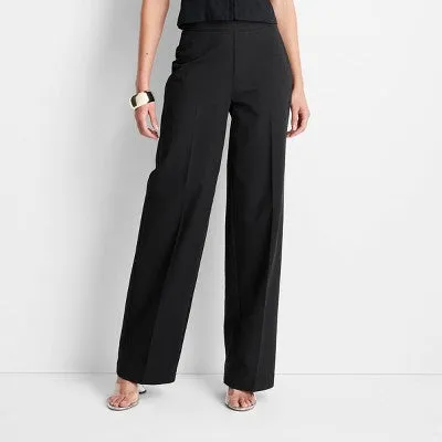 New - Future Collective with Jenee Naylor Women's Regular Fit Full Straight Leg Pants