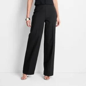 New - Future Collective with Jenee Naylor Women's Regular Fit Full Straight Leg Pants