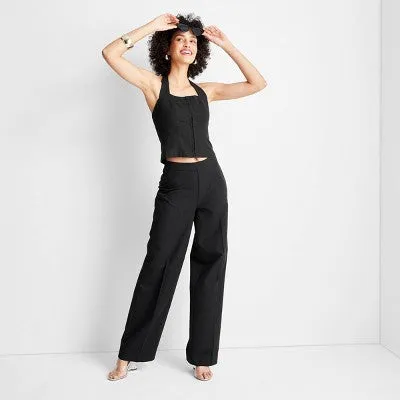 New - Future Collective with Jenee Naylor Women's Regular Fit Full Straight Leg Pants