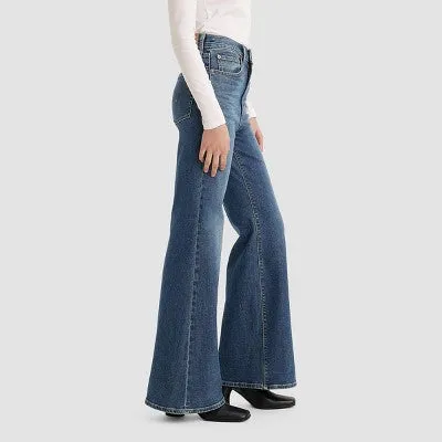 New - Levi's Women's Ultra-High Rise Ribcage Flare Jeans - A NY Moment 26