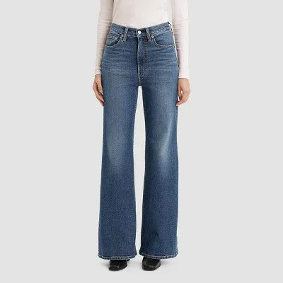 New - Levi's Women's Ultra-High Rise Ribcage Flare Jeans - A NY Moment 26