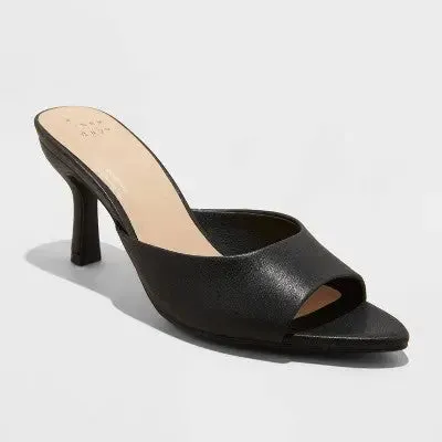 New - Women's Lupita Point Toe Heels with Memory Foam Insole - A New Day