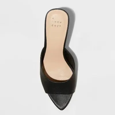 New - Women's Lupita Point Toe Heels with Memory Foam Insole - A New Day