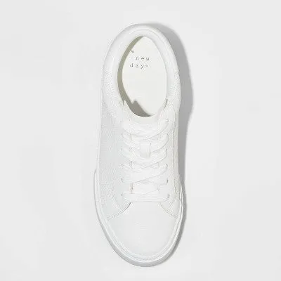 New - Women's Maddison Sneakers - A New Day White 8.5