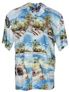 Ocean Breeze Mens Shirt in Blue