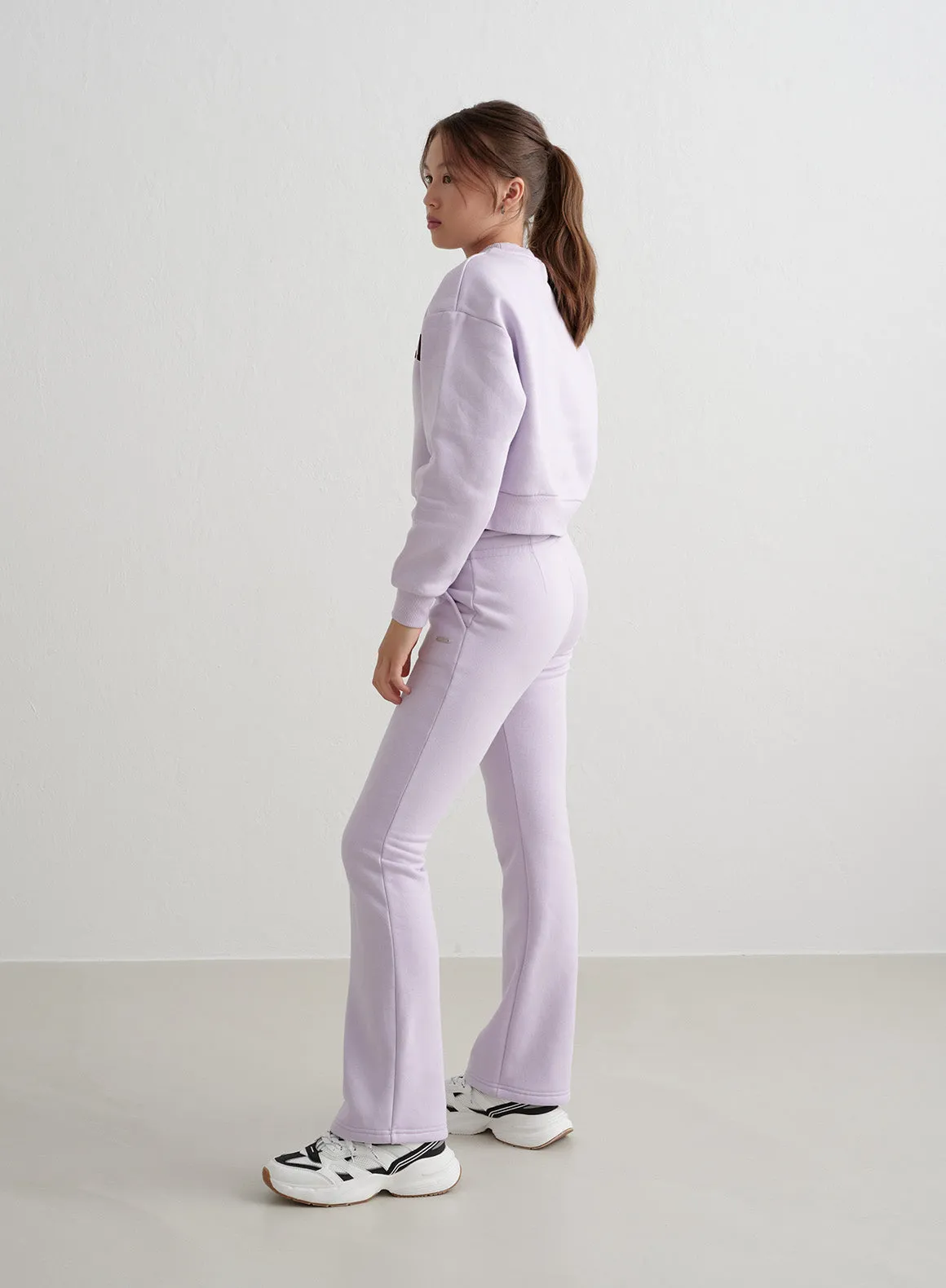 Pale Lavender Young Flare Sweatpants