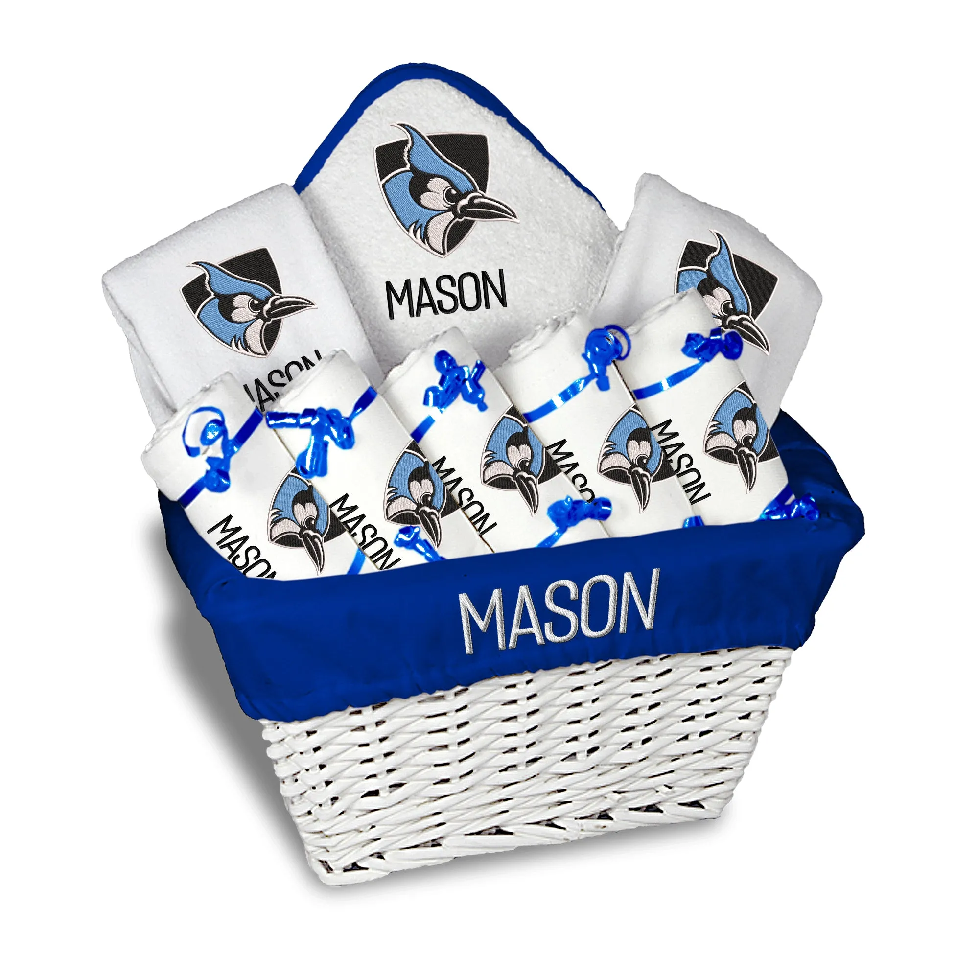 Personalized Johns Hopkins Blue Jays Large Basket - 9 Items