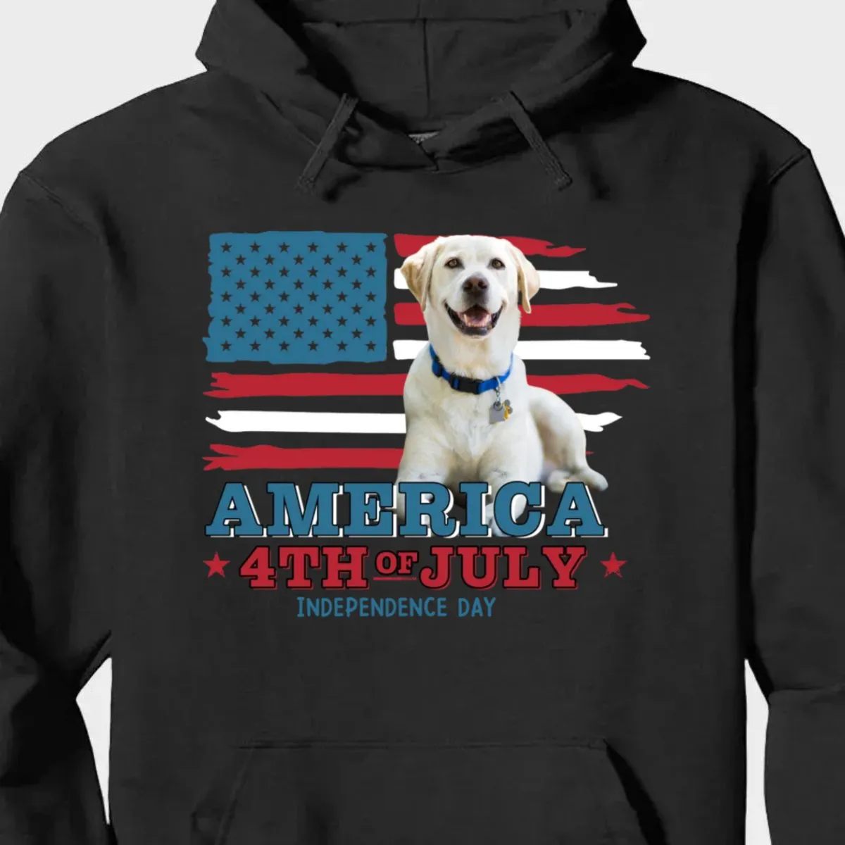 Pet Lovers - 4th Of July Custom Photo The Best Companionship Is With A Pet - Personalized Unisex T-shirt, Hoodie, Sweatshirt