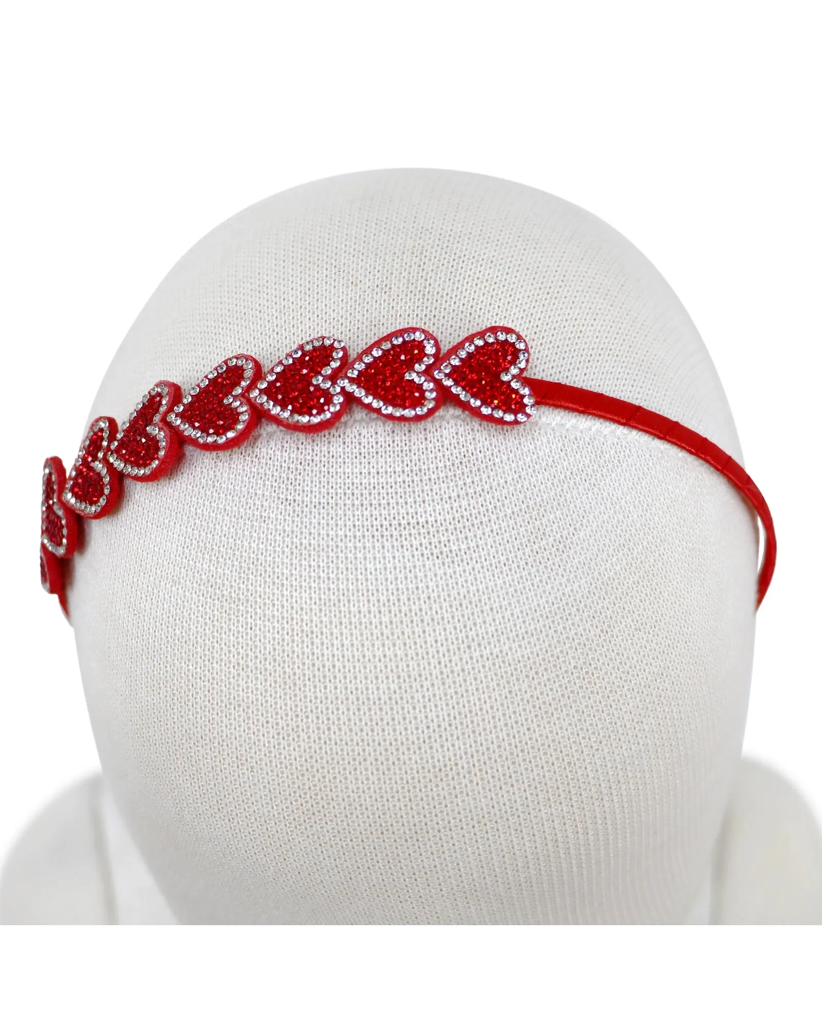 Pink Poppy Christmas Heart Headband