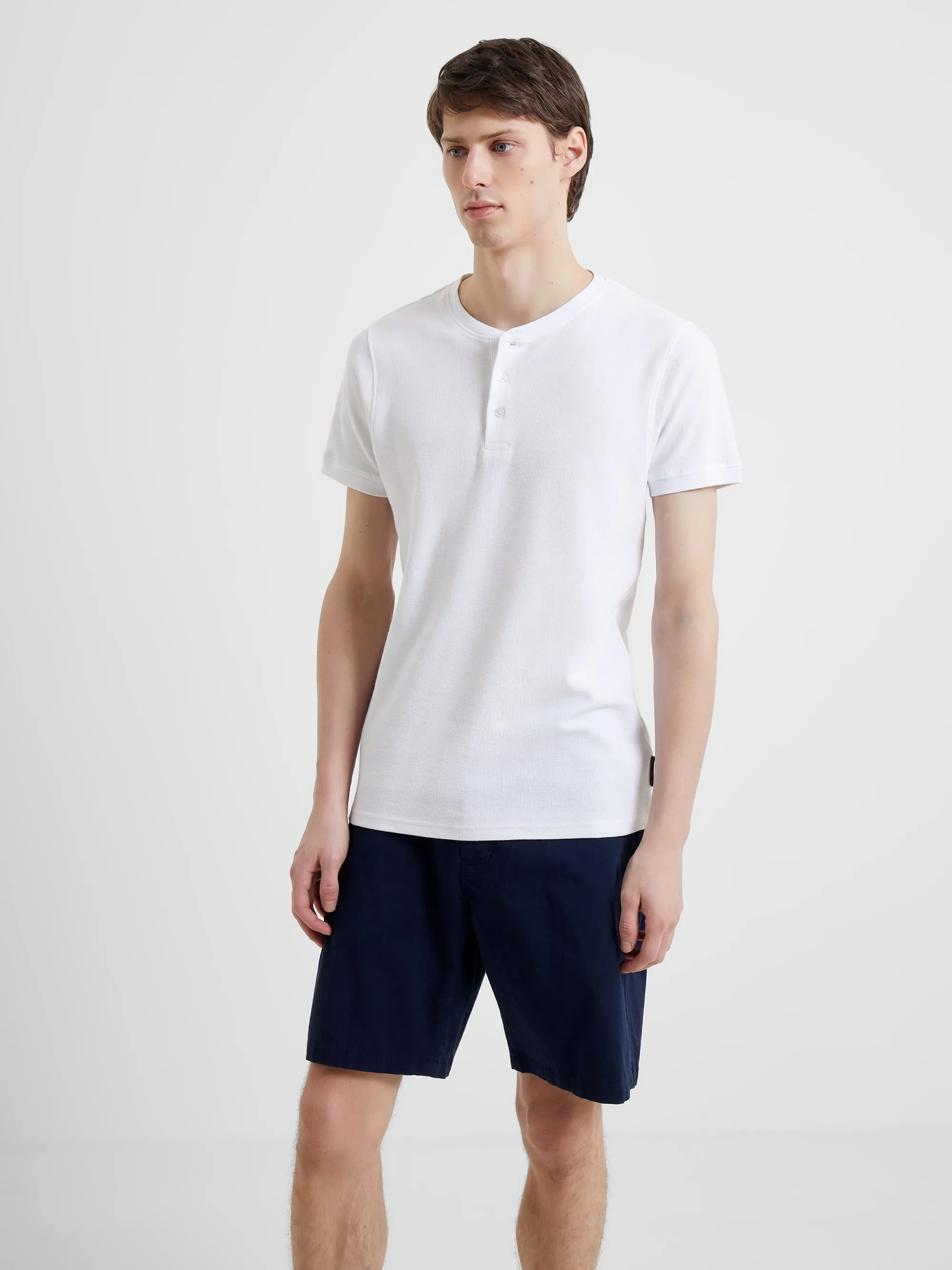 Pique Micro Henley T-Shirt