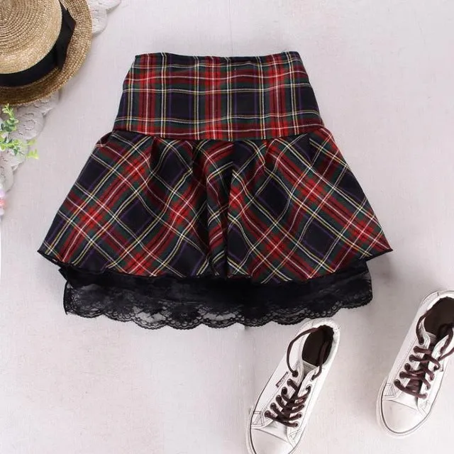 Plaid School Girl Skirt