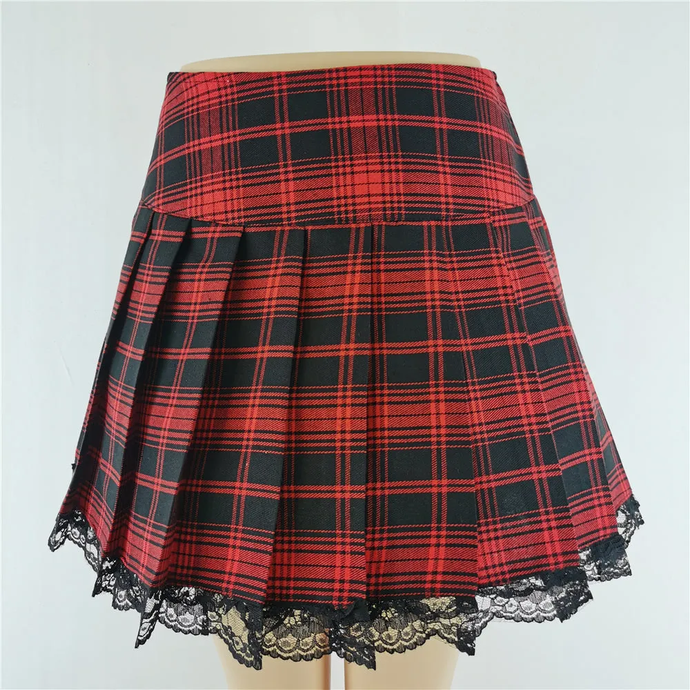 Plaid School Girl Skirt