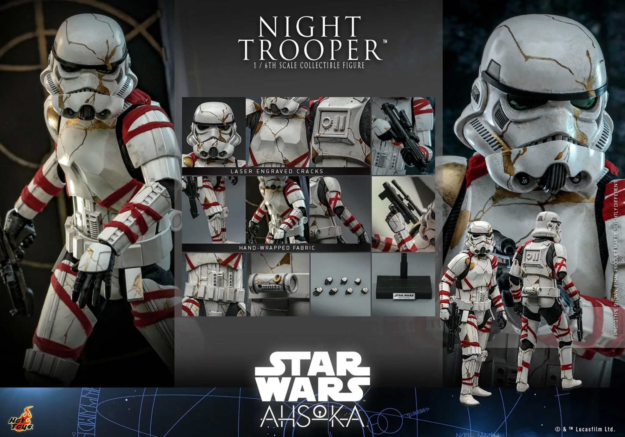 PRE-ORDER: Hot Toys Star Wars Ahsoka: Night Trooper Sixth Scale Figure