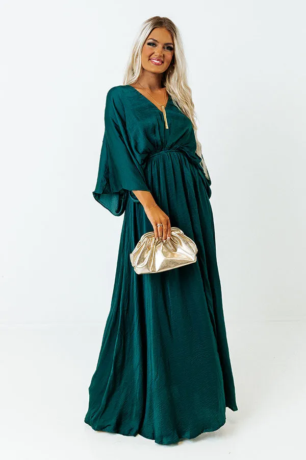 Pretty In Palisades Maxi in Hunter Green