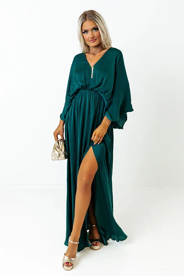 Pretty In Palisades Maxi in Hunter Green