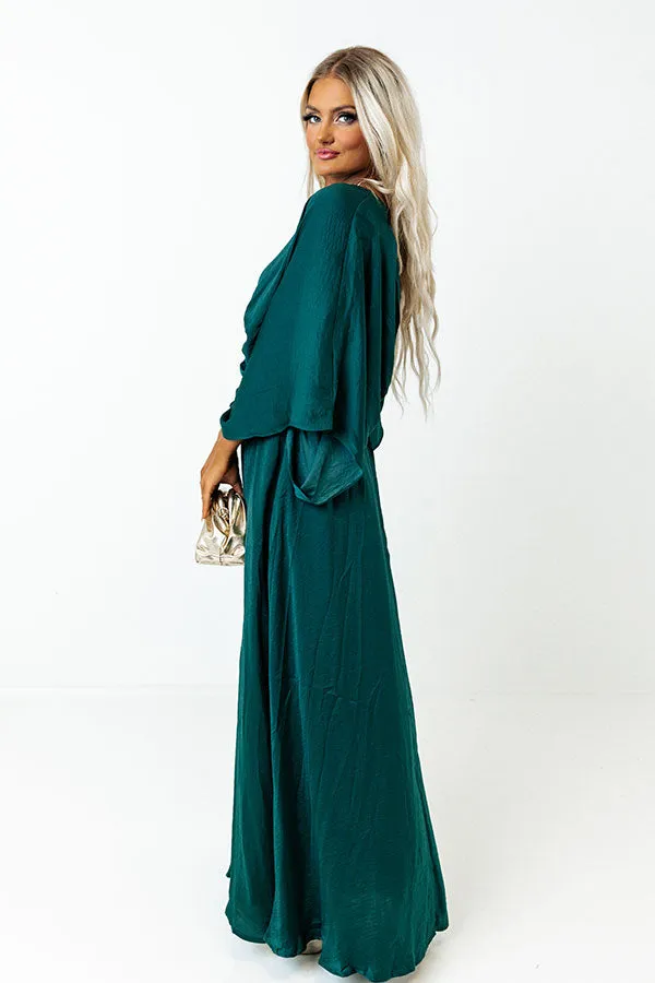 Pretty In Palisades Maxi in Hunter Green