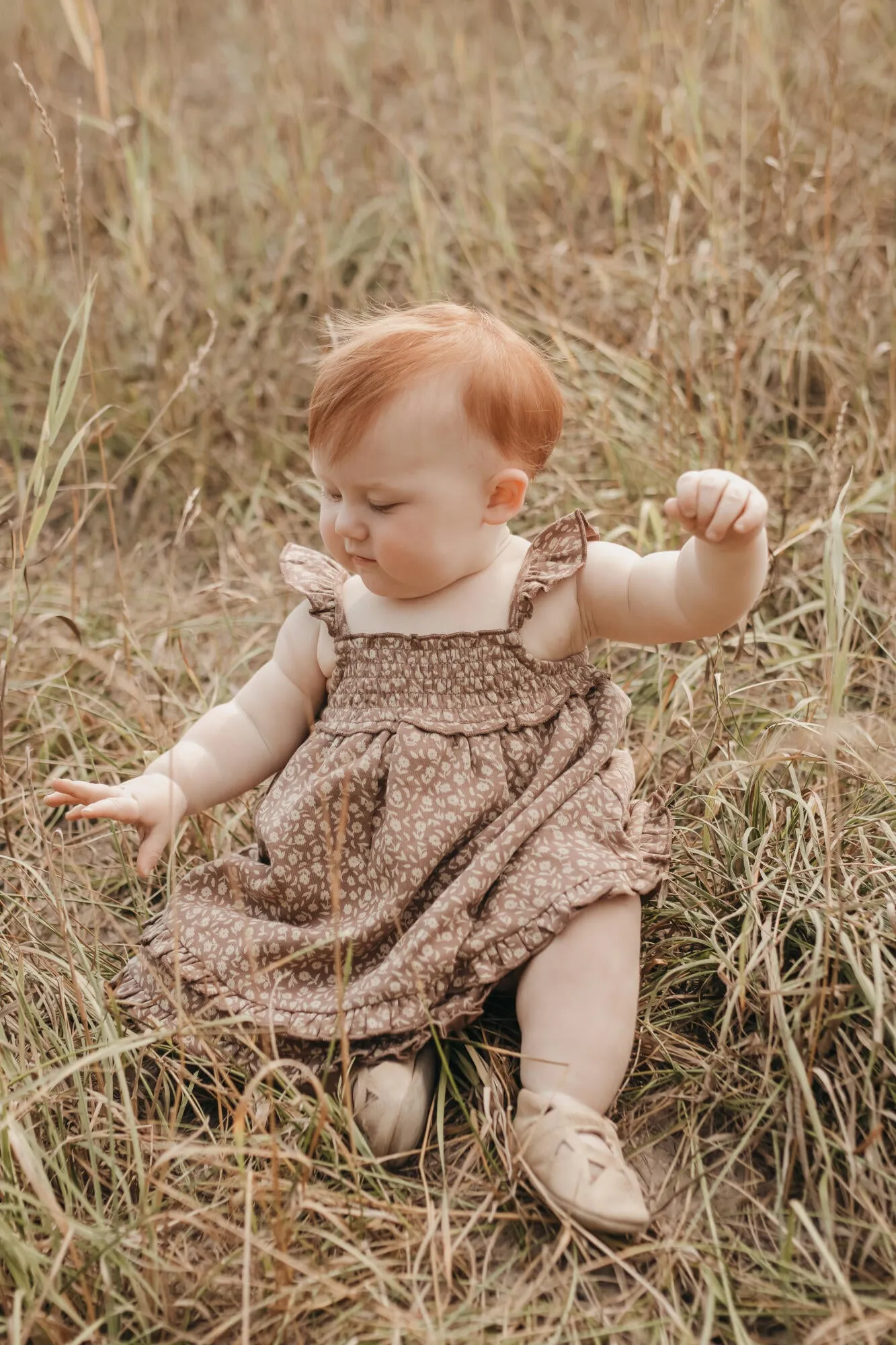 Printed Smocked Summer Dress